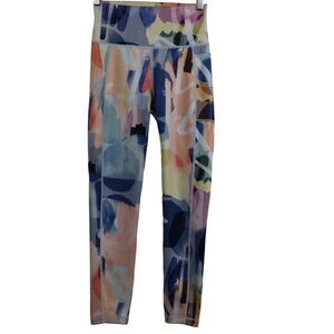 Sweaty Betty Womens Super Sculpt Sustainable 7/8 Leggings Pink Art Print Size XS